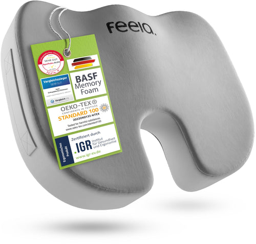 feela Orthopädisches Sitzkissen Hart, ergonomisch, Memoryschaum