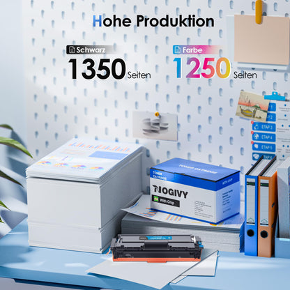 NOGIVY 207A 207X Toner mit Chip kompatibel für HP – 4er-Pack