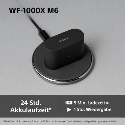 Sony WF-1000XM6 kabellose Noise Cancelling In-Ear-Kopfhörer, Silber