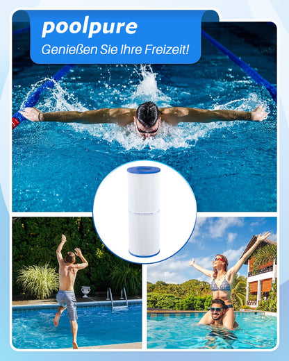 POOLPURE Spa-Filter 2 Stück Ersatz für Unicel C-4326 Pleatco PRB25-IN