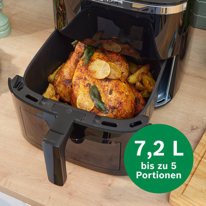 Bosch Serie 6 MAF671B0 Heissluftfritteuse XXL 7.2L - Schwarz