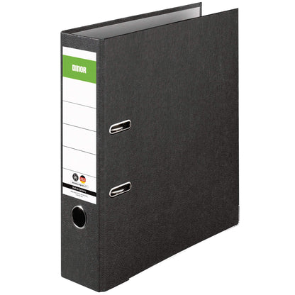 DINOR Recycling-Aktenordner Wolkenmarmor DIN A4 8 cm schwarz 20er-Pack