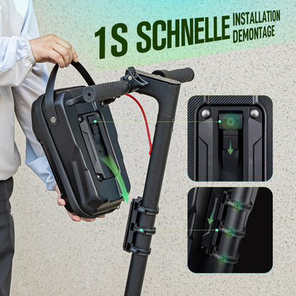 Jeebel E-Scooter Lenkertasche 4,5 L mit Kettenschloss 90 cm