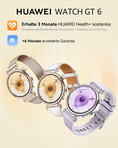 HUAWEI Watch GT 6 Smartwatch 46 mm Schwarz, GPS, AMOLED-Display