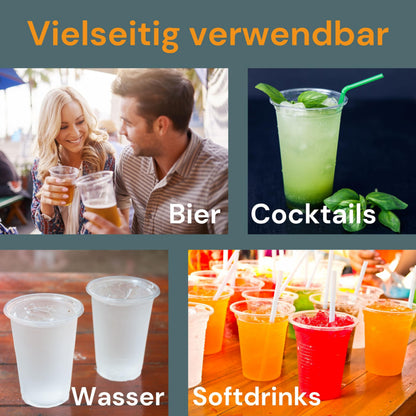 LogiPack GeRo Trinkbecher 0,2 l mit Eichstrich, PP, 1000 Stück