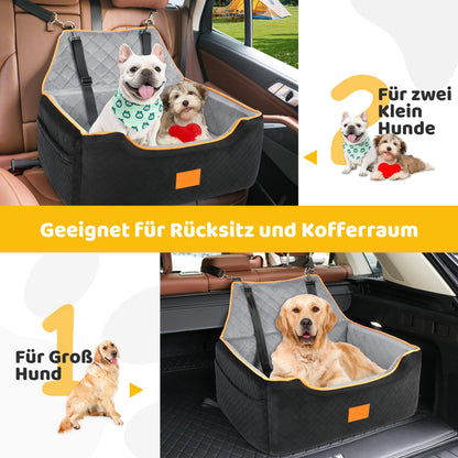 GL GLENSLAVE Hundeerhöhungssitz für grosse Hunde - Schwarz/Grau