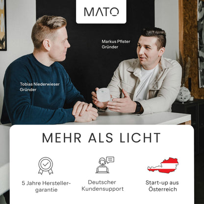 MATO Aufbauspot LED 6er Set Weiss flach schwenkbar Ø80mm