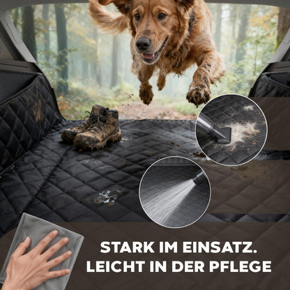 Hainberger Kofferraumschutz Hund, wasserdicht, 174 x 190 cm, schwarz