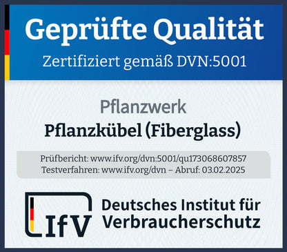 Pflanzwerk Pflanzkübel Divider Anthrazit 72x60x25 cm frostbeständig