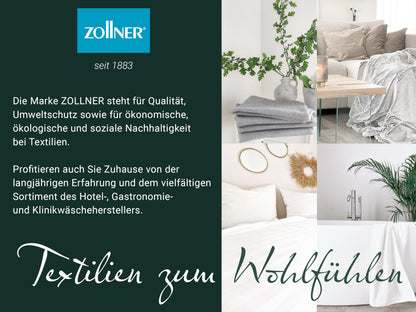 ZOLLNER Handtücher 10er Set, 50x100 cm, Baumwolle, weiss, 450 g/m²