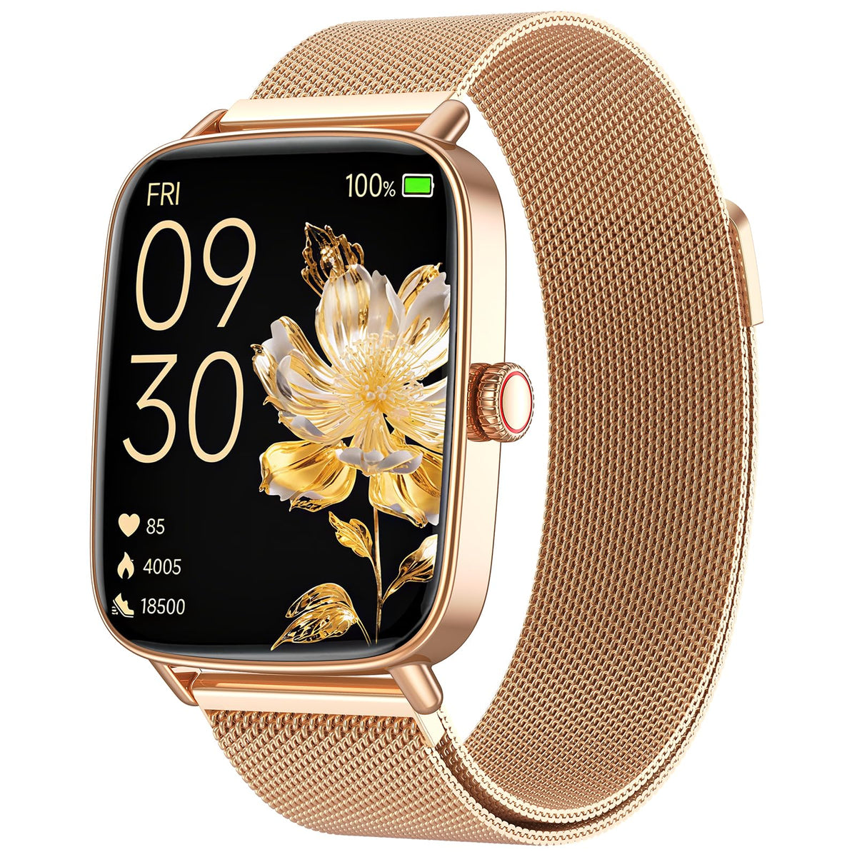 Fitpolo IDW28 Smartwatch mit Telefonfunktion, 1,85 Zoll Fitnessuhr, HD-Display, IP68 wasserdicht