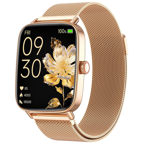 Fitpolo IDW28 Smartwatch mit Telefonfunktion, 1,85 Zoll Fitnessuhr, HD-Display, IP68 wasserdicht