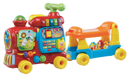 VTech Baby ABC-Eisenbahn Lern-Rutschfahrzeug - Mit Buchstaben. Buntes Lernspielzeug in Zugform fördert Motorik & Alphabetwissen.