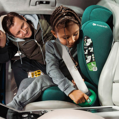 Kinderkraft JUNIOR FIX 2 PRO Kindersitz mit ISOFIX, 100–150 cm, Schwar