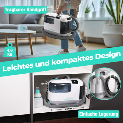 HAUSHOF StainZapper Vapo Waschsauger mit Dampffunktion