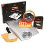 grillart Plancha Grillplatte Edelstahl 4 mm 30x40 cm mit Grillspachtel, rechteckige Form