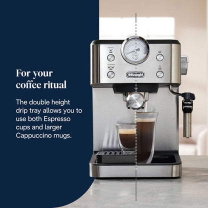 De'Longhi Classic EM450.M Siebträgermaschine - Edelstahl
