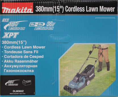 Makita DLM382Z Akku-Rasenmäher 2x18V – Ohne Akku & Lader