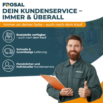 FROSAL Lenk- und Bockrollen Set Luftreifen 260 mm für Bollerwagen
