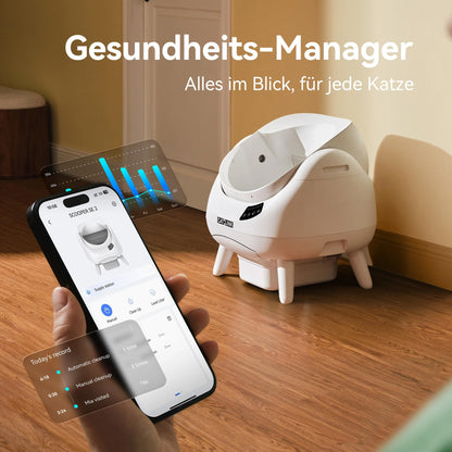 CATLINK C08 Selbstreinigende Katzentoilette XXL mit WLAN, Grau