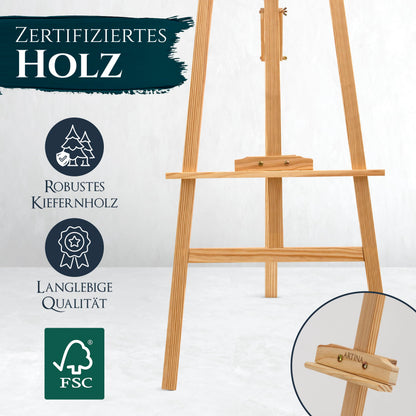 Artina Malset Corsica mit Staffelei – 24-teiliges Acrylfarben Set