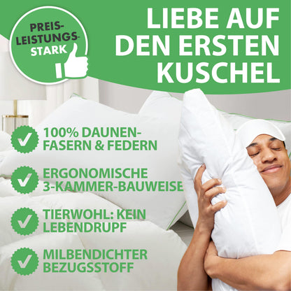Welldora Premium Nackenstützkissen 3 Kammern 40x80 mittelfest