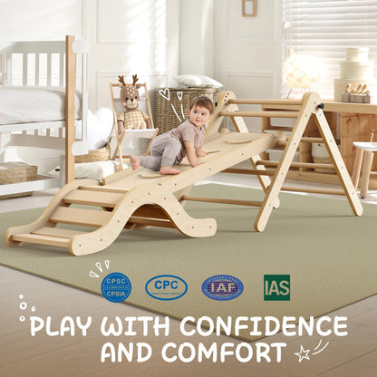 Montessori 7-in-1 Klettergerüst Indoor Spielset Kleinkind