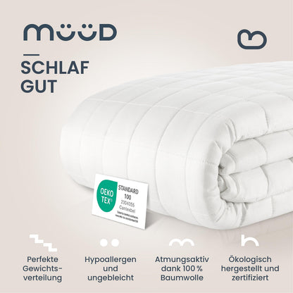 müüd® Therapiedecke – Gewichtsdecke 6kg 135x200cm