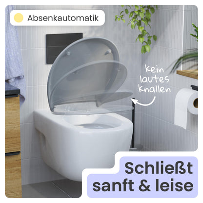 instmaier Alma WC-Sitz Absenkautomatik – Manhattan Grau