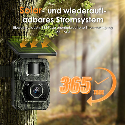 MAXDONE PH970S Wildkamera WLAN mit Solar, 4K 64MP und Nachtsicht
