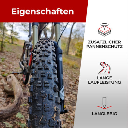 Fincci Fahrradreifen 29 Zoll 29x2.25, Paar mit 1 mm Pannenschutz