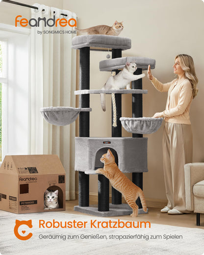 Feandrea XXL Grosskatzen Kratzbaum PCT008G02 – Taubengrau