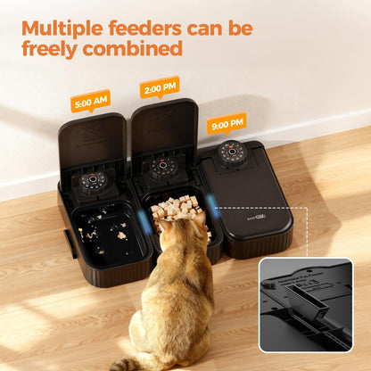 SOOFPET F22 Futterautomat für Katzen, 700 ml Nassfutter, 48-h-Timer