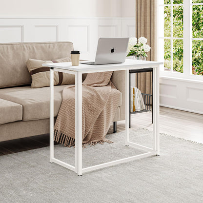 Dripex Klappbarer Schreibtisch Computertisch - 80x45cm Weiss