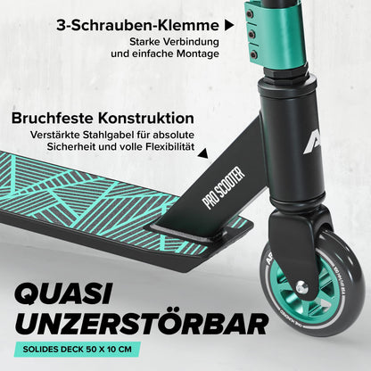 Apollo Genius Pro Freestyle Kinder Tretroller – ab 6 Jahren
