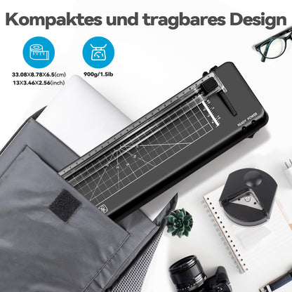 BAYGE Laminiergerät A3 mit Papierschneider und 40 Laminierfolien
