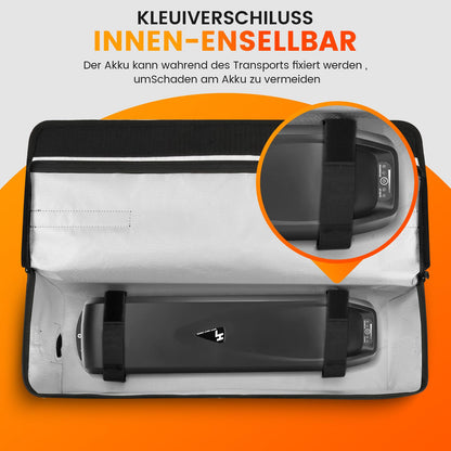 GUOOTU E-Bike Akku-Tasche, feuerfest bis 1400 °C, 2er-Set