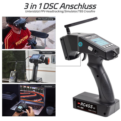 Radiolink RC4GS V3 RC Fernsteuerung 5 Kanäle mit Gyro R6FG