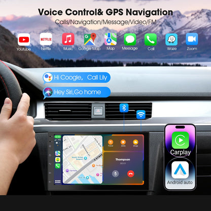 Haudio 7 Zoll 2 Din Android Radio - Wireless CarPlay/AA + Kamera