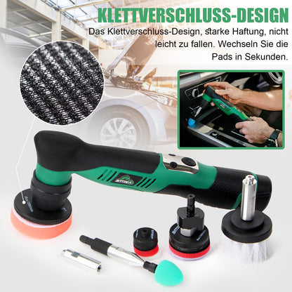 BATOCA S5 Mini Akku Poliermaschine, Rotations- und Exzenterpolierer