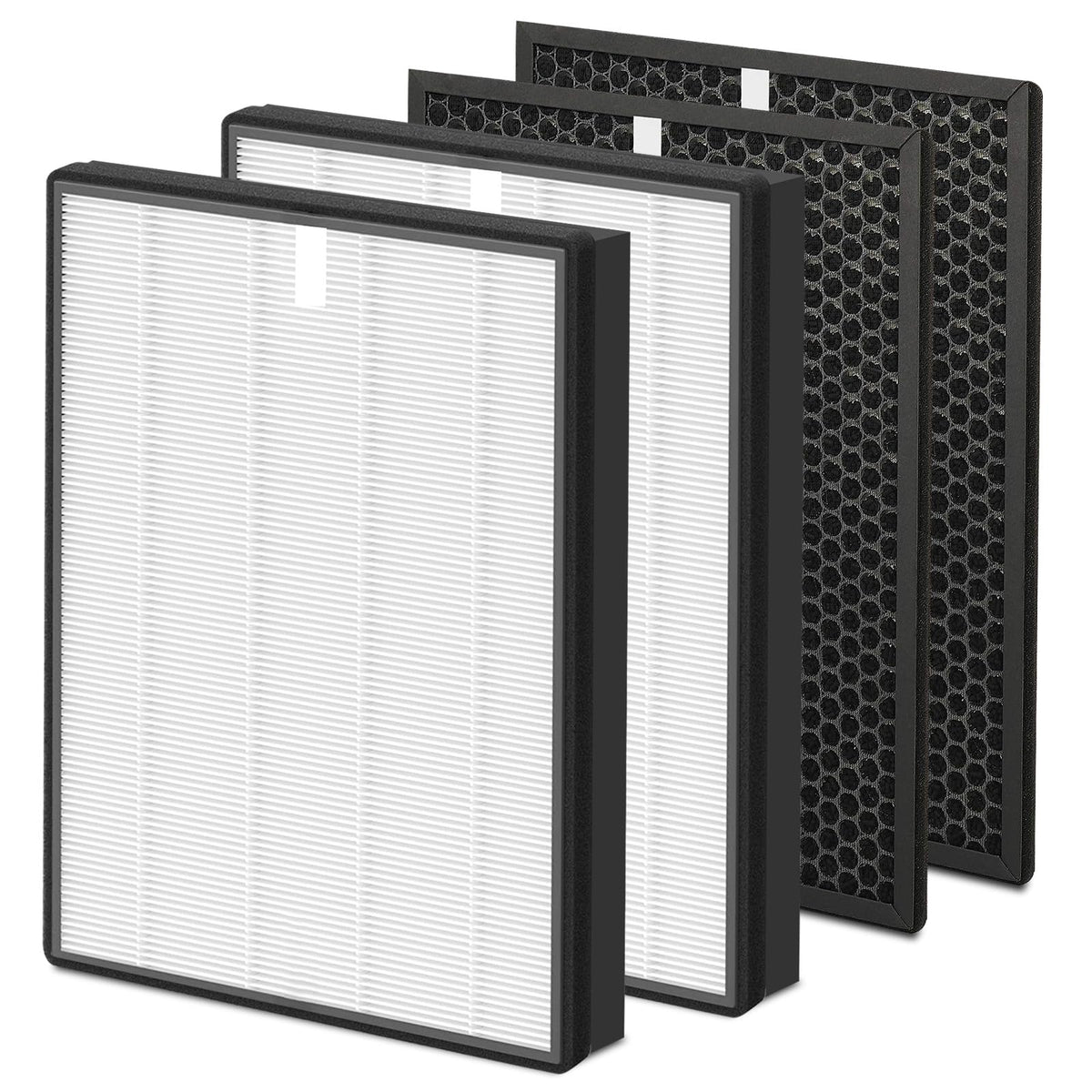 Fishoney FY2420/30 HEPA- & Aktivkohlefilter für Philips Luftreiniger, Ersatzfilterset Serie 2000/3000