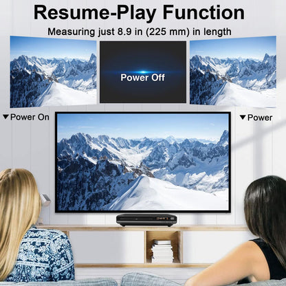 JOVELL DVD-168 DVD-Player mit HDMI, USB, 1080p, regionsfrei, schwarz