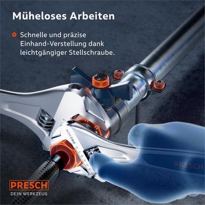 PRESCH Rollgabelschlüssel Set 200 & 300 mm, verstellbar, Stahl
