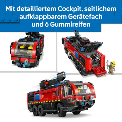 LEGO City Flughafenlöschfahrzeug 60499, Feuerwehrfahrzeug Bauset