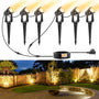 NIORSUN LED Gartenstrahler 6er-Set, warmweiss 3000K, IP67 – Gartenbeleuchtung für Garten, Hof und Bäume