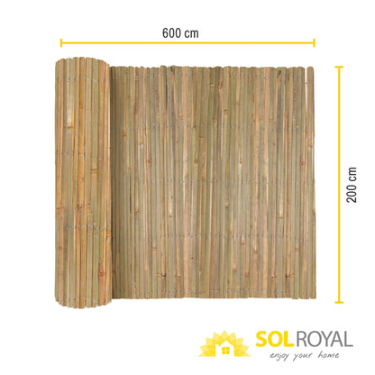 Sol Royal Bambusmatte B89 Sichtschutz 200x600 cm naturbelassen