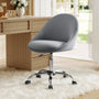 SONGMICS OBG020G05 Homeoffice-Stuhl Baumwoll-Leinen schiefergrau. Ergonomischer Drehstuhl für den Arbeitsplatz.