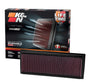 K&N Motorluftfilter 33-2865 - Hochleistungs Ersatzfilter. Roter, gefalteter Filter zur optimierten Luftfiltration des Motors.