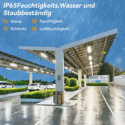 JESLED LED Feuchtraumleuchte 120cm 30W IP65 - 4er Set Neutralweiss