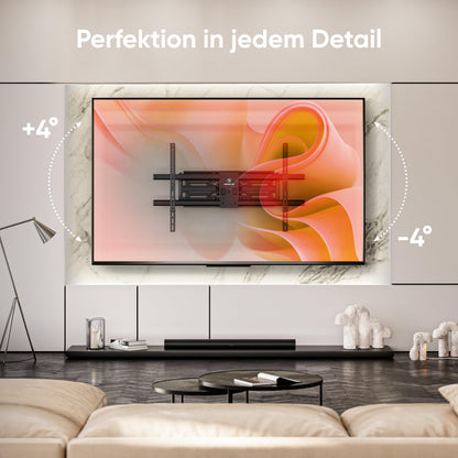 ONKRON M10-B TV Wandhalterung schwenkbar – Ultra Slim Schwarz